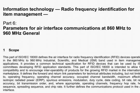 ISO IEC 18000-6:2013 pdf free