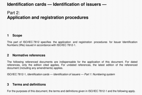 ISO IEC 7812-2:2015 pdf free