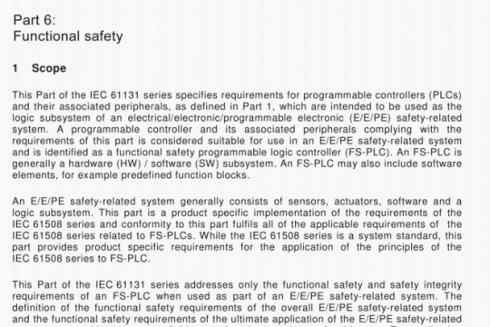 AS IEC 61131.6:2014 pdf free